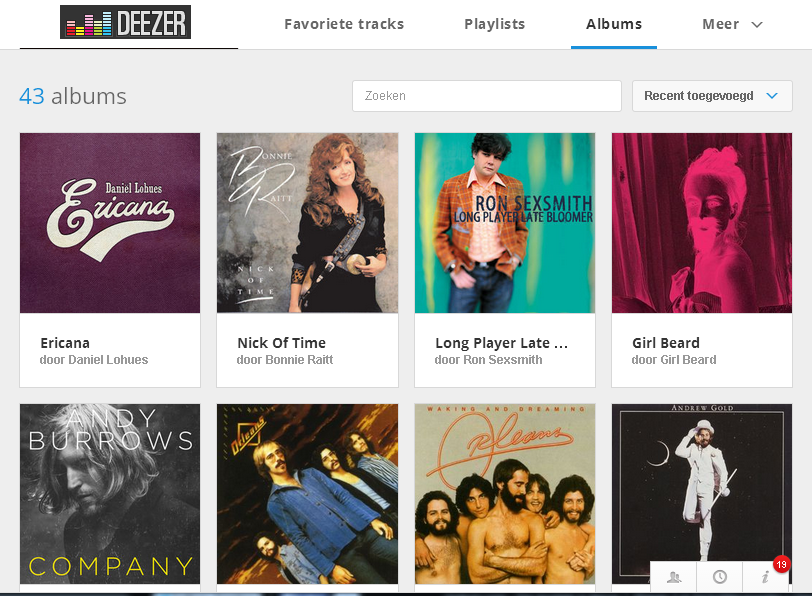 deezer albums