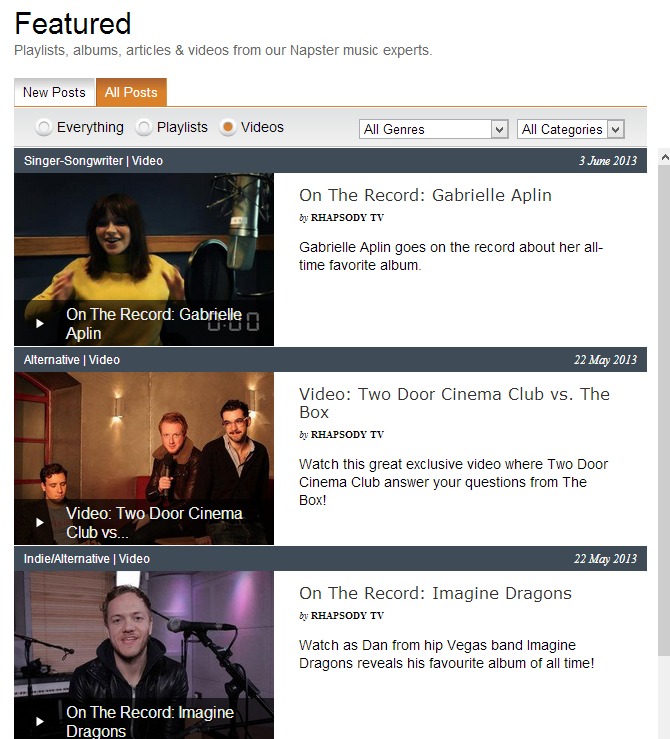 Napster Video